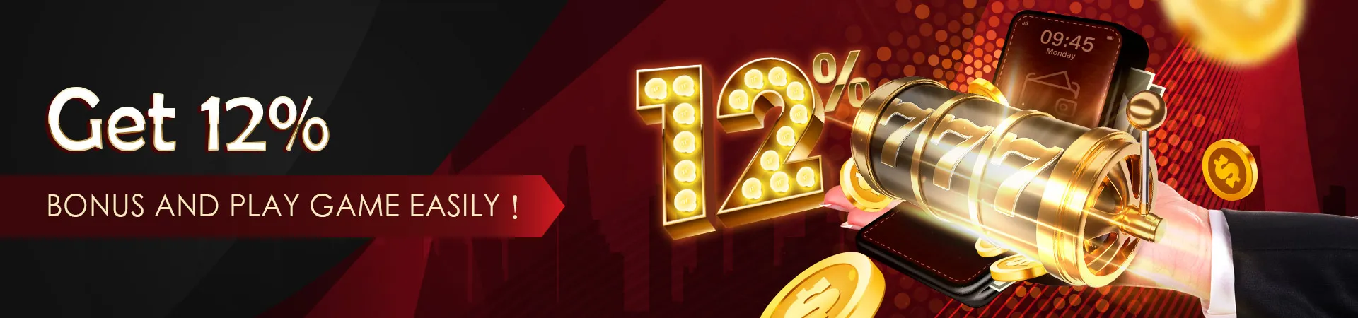 12% deposit bonus, free every day